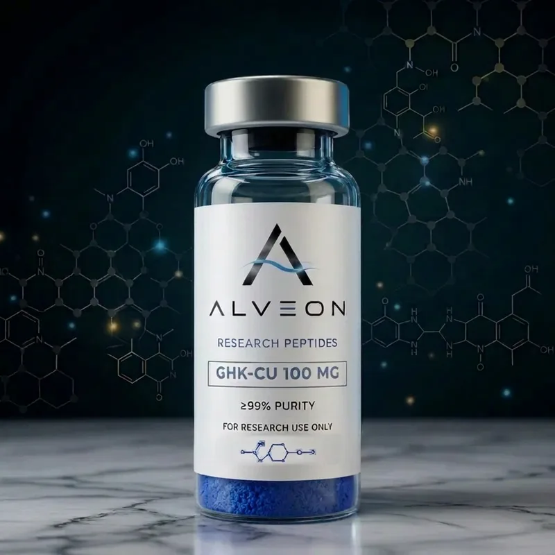 Alveon GHK-Cu research peptide vial